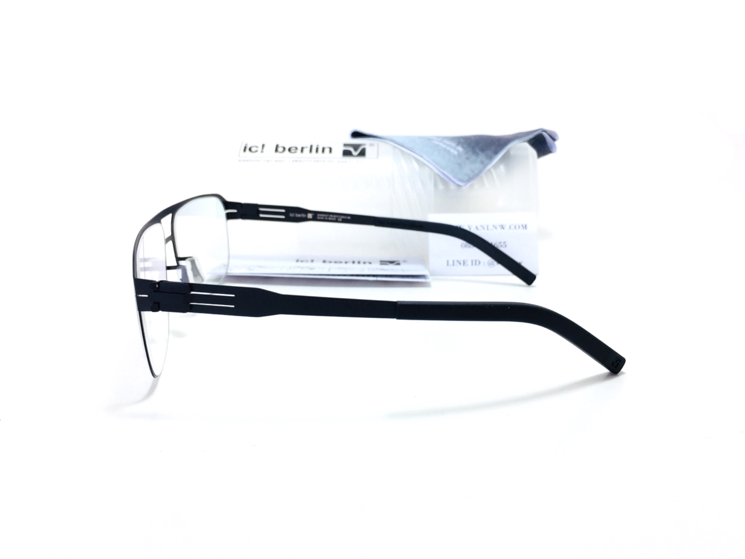 แว่นสายตา ic berlin model mike black 57-15 <ดำ>