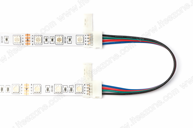Connector 4 pin แบบมีสายไฟ ใช้เพิ่มความยาว หรือ ไว้เข้ามุม