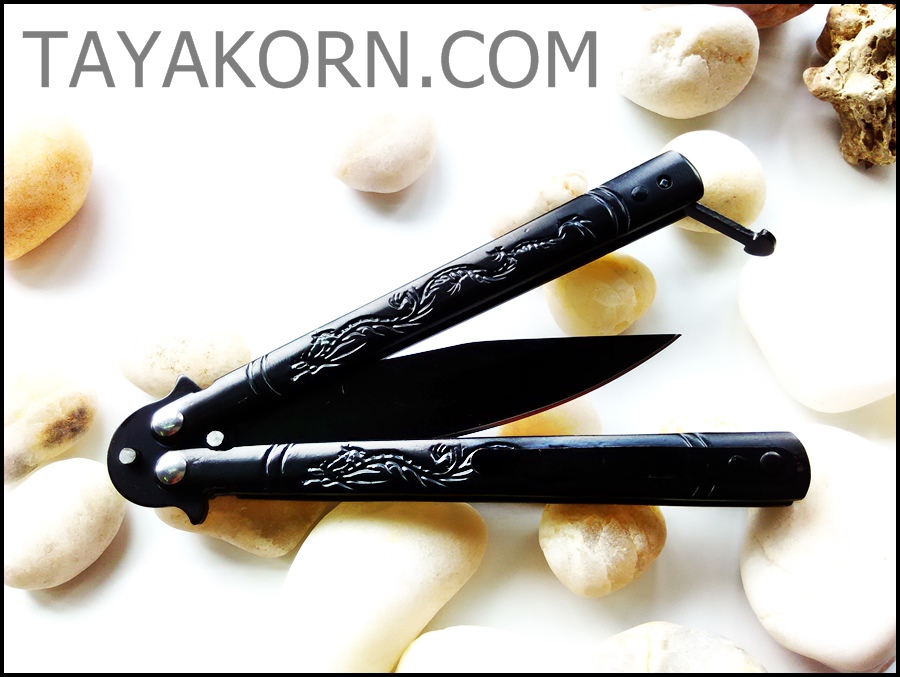 มีดบาลีซอง Black Dragon Balisong TKBS14NV