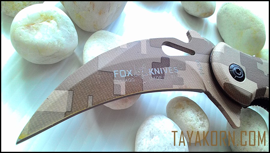 มีดคารัมบิตแอร์ฟ็อกเดสเสิร์ทคาโม่ Air Fox Desert Camo Karambit TKKB-AD2