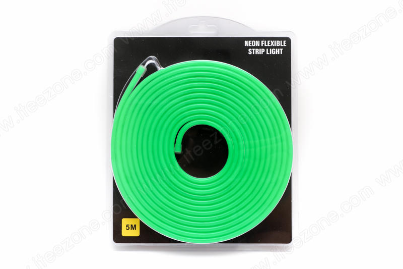 ไฟเส้น Neon Flex 12V Silicone สี Green เขียว (กันน้ำ)