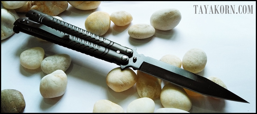 มีดควง แบล็คมิชิลิน ฺBlack Mishilin Balisong Knife TKBS-BM6