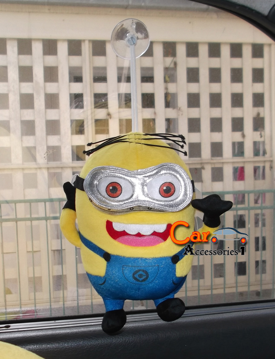 ตุ๊กตามินเนี่ยนสองตา Minion 9 นิ้ว Despicable Me2 พร้อมจุ๊บยางสำหรับแขวนติดกระจกลิขสิทธิ์แท้ราคาพิเศษ