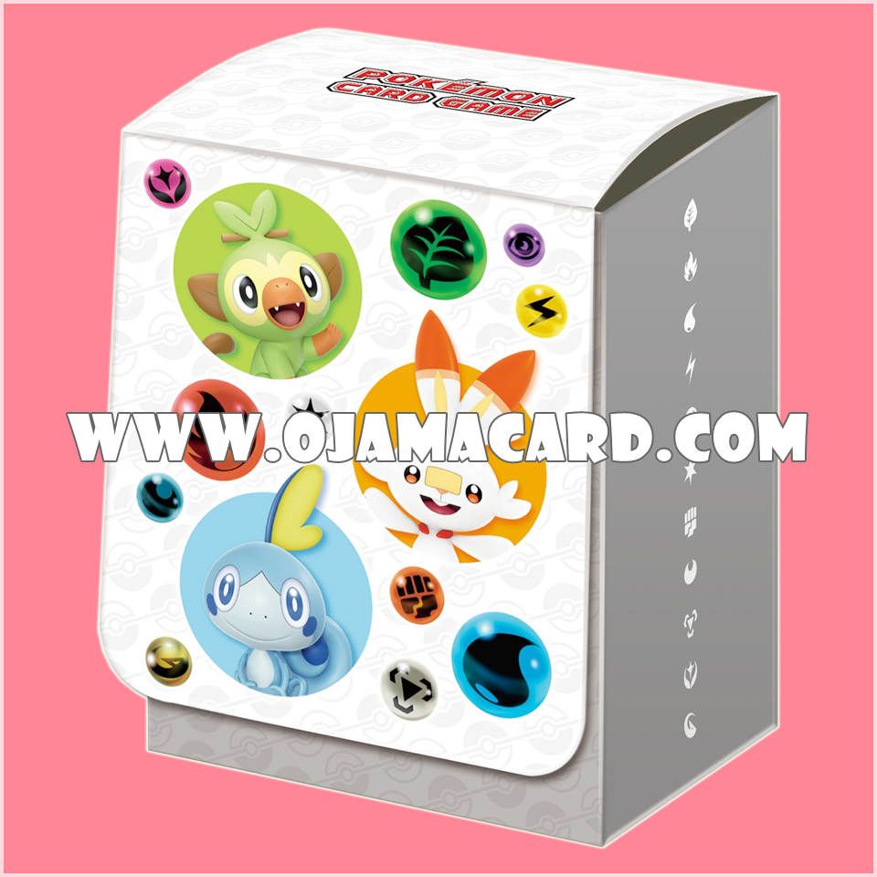 Pokémon Card Game Deck Case | Deck Box — Sword & Shield Starter : Sarunori「Grookey」& Hibanny「Scorbunny」& Messon「Sobble」