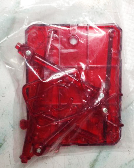 ฐานตั้งใส แบบหนีบเอว [Clear Red]