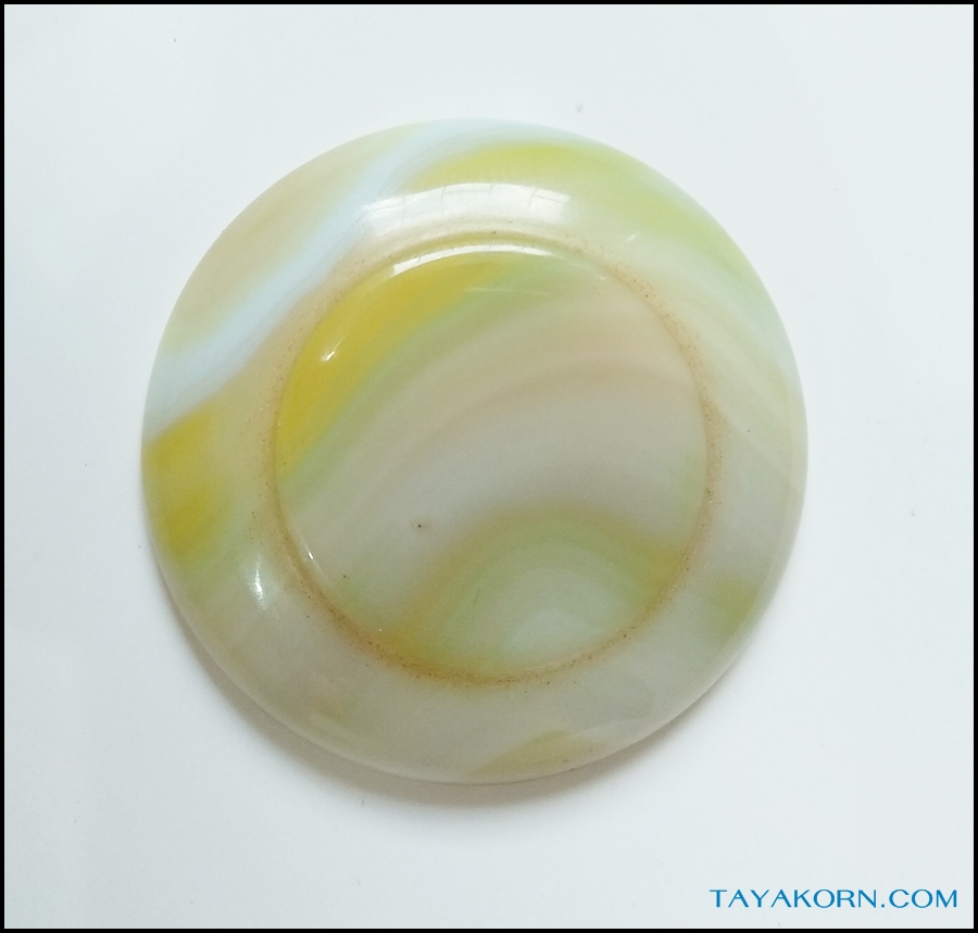 จานยานัตถ์ (จานหยก) snuff tobacco jade dish TKTJ-J001