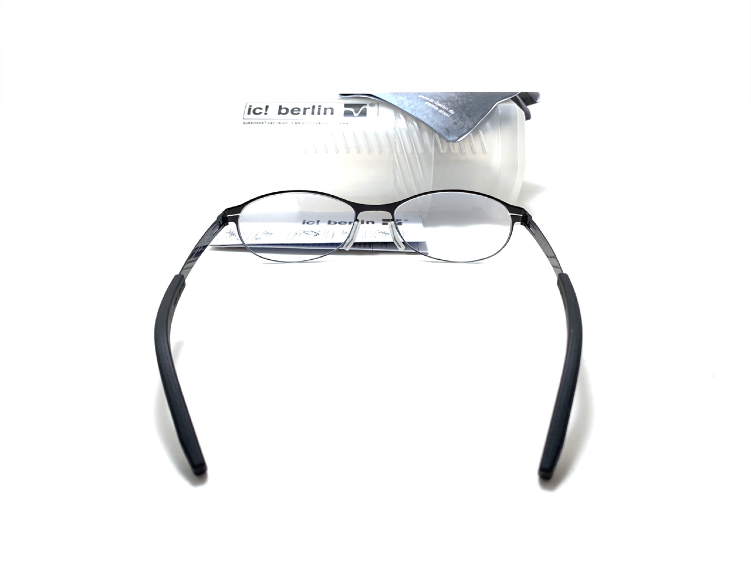 แว่นสายตา ic berlin model grimsel black 55-17 <ดำ>