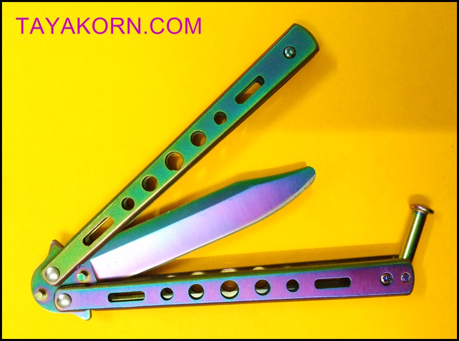 มีดซ้อมควง บาลิซองเรนโบว์ 2 Balisong Rainbow 2 Trainer TKBS-RB02TR