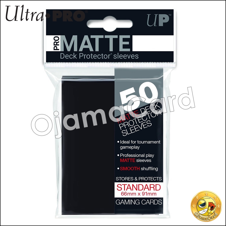 Ultra•Pro PRO-Matte Standard Deck Protector Sleeves (50ct) — Black