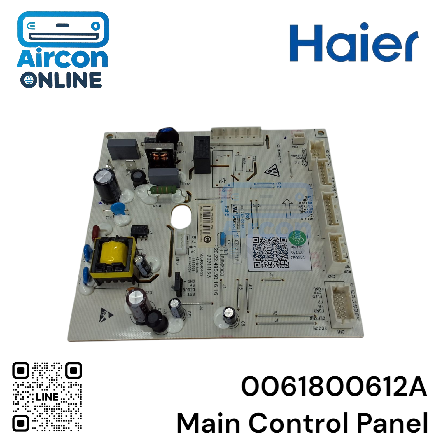 Main Control Panel ตู้เย็น Haier รหัส 0061800612A ของแท้ ใหม่ มือ 1