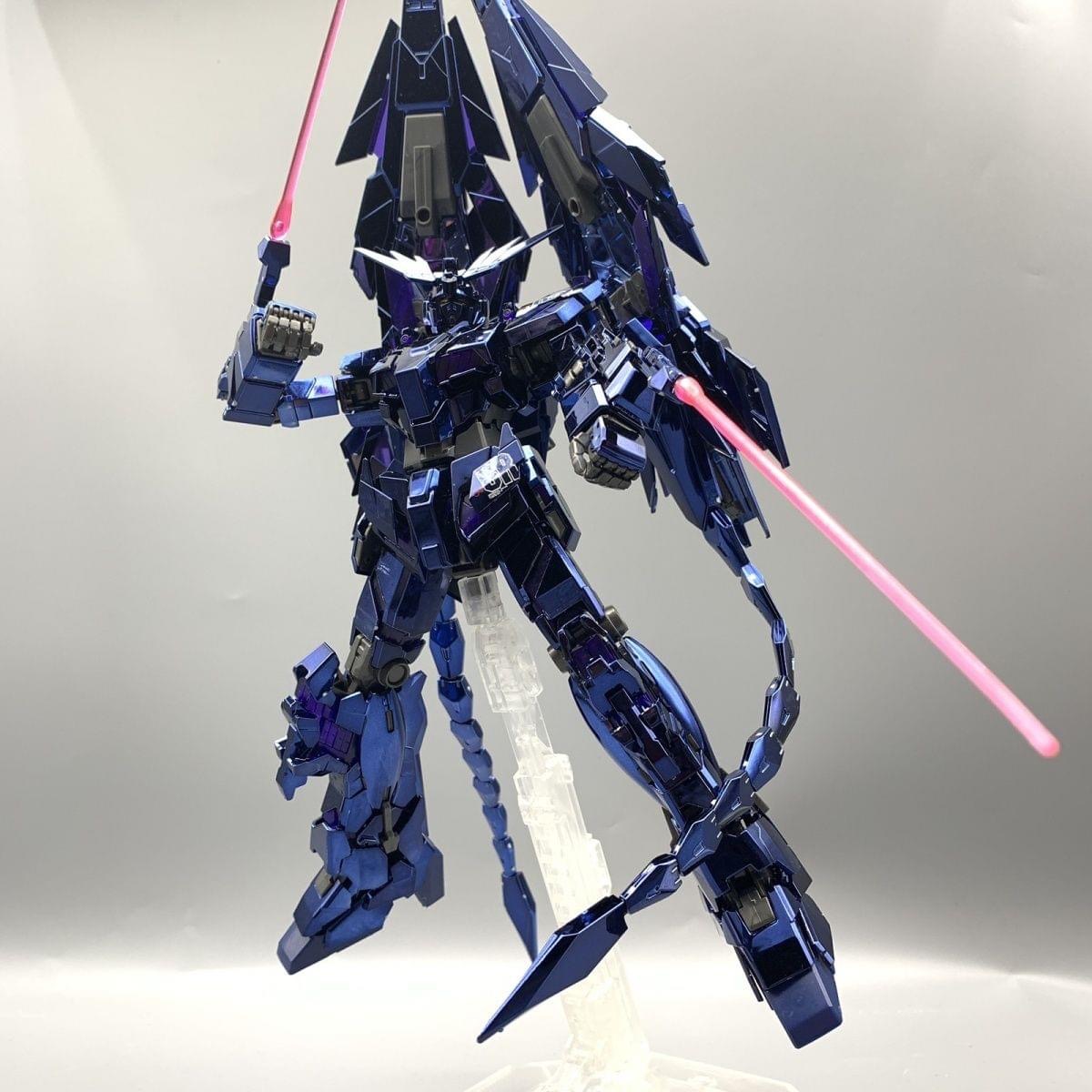 MG 1/100 RX-0 Unicorn Gundam 03 Phenex Narrative Black Ver. + MG Phenex Shield Tails Parts (6642A) [Daban]