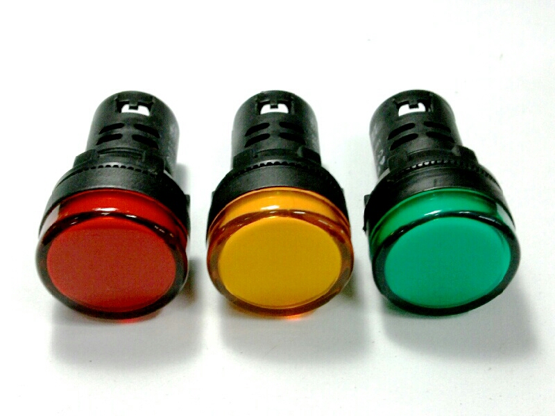 หลอดหน้าปัด-หัวตัด22MM./220V