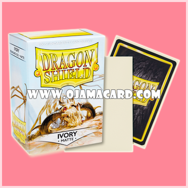 Dragon Shield Standard Size Card Sleeves — Ivory • Matte「100ct.」