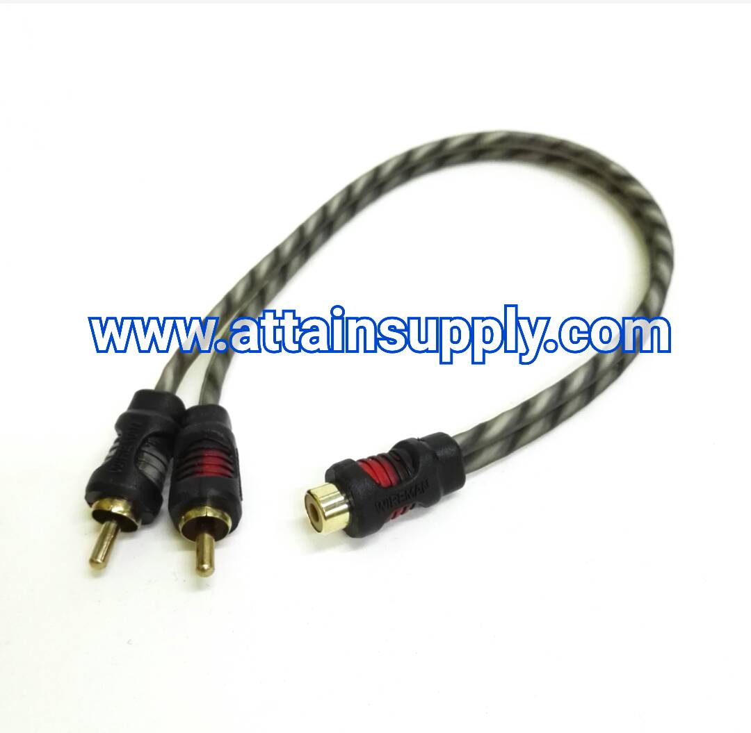สายJ.RCA-P.RCAx2 WIREMAN-YS1-1/30CM.