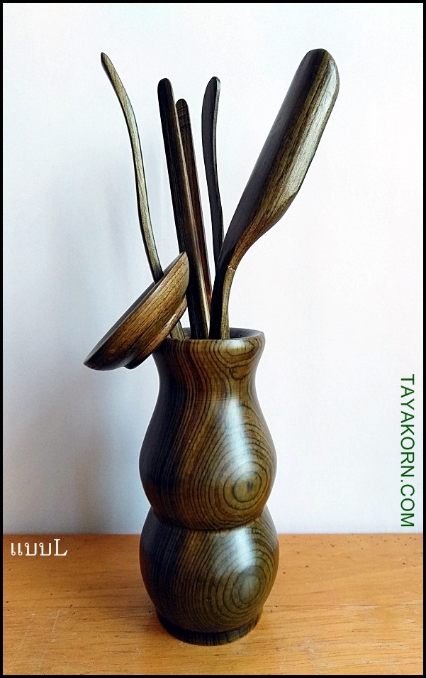 อุปกรณ์ชงชาจีนไม้แท้ (สีเขียว) อุปกรณ์ 5 ชิ้น Green Chinese TeaTools TKTT-882