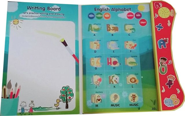 สมุดเสียงสองภาษา ไทย-อังกฤษแถมฟรีเกมส์ตลับเรียงเลข1-12