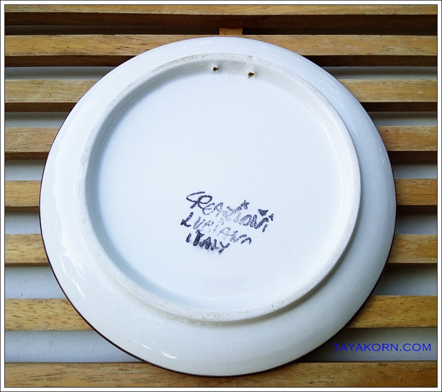 จานเซรามิกสะสม แบบE1 Creazioni Luciano made in Italy