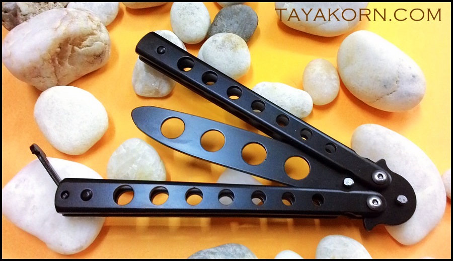 มีดซ้อมควง แบล็คมูน Black Moon Balisong Trainer Knife TKBS-BB5