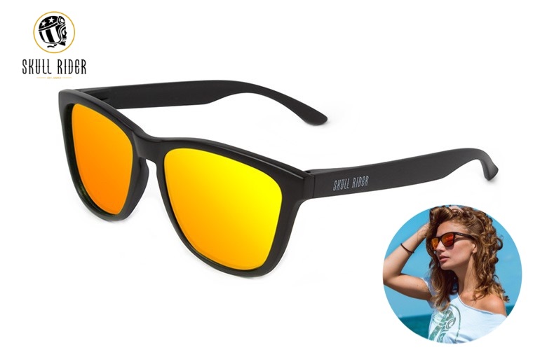 แว่นกันแดด SKULL RIDER PEOPLE & COLORS SARAH YELLOW-AS <ปรอทส้ม>