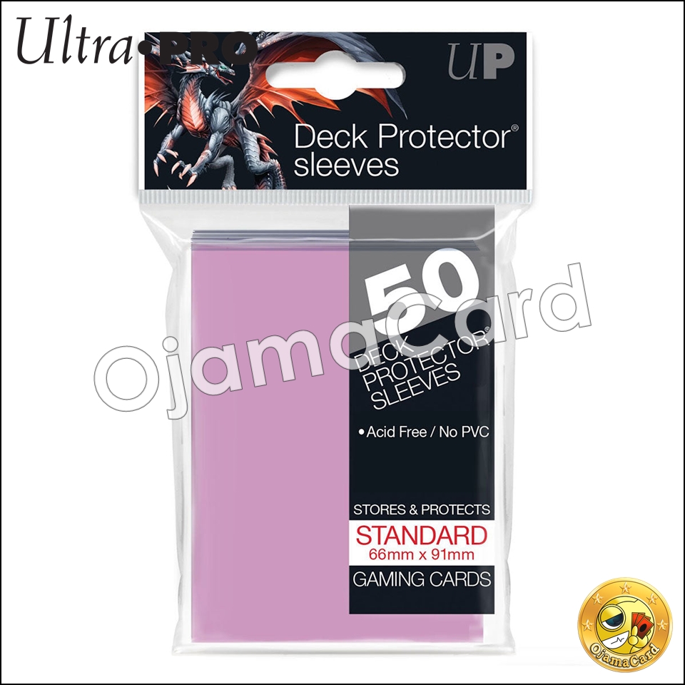 Ultra•Pro PRO-Gloss Standard Deck Protector Sleeves (50ct) — Pink