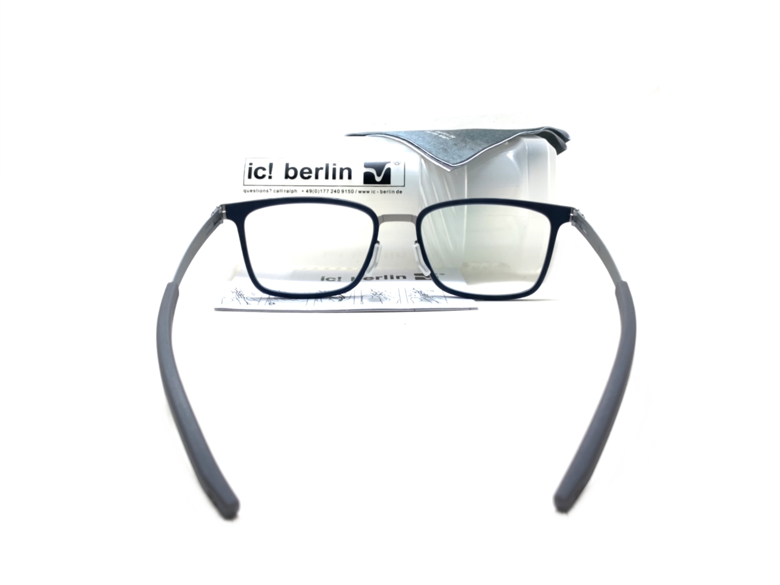 แว่นสายตา ic berlin cnt chrome 52-19 <เงิน>