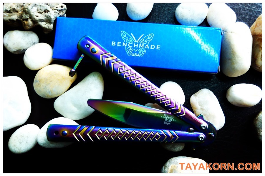 มีดซ้อมควง บาลีซองเรนโบว์ไดมอนด์เทรนเนอร์ Rainbow Diamond Balisong Trainer