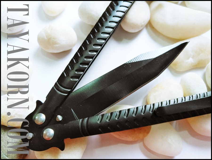 มีดควง แบล็คมิชิลิน ฺBlack Mishilin Balisong Knife TKBS-BM6