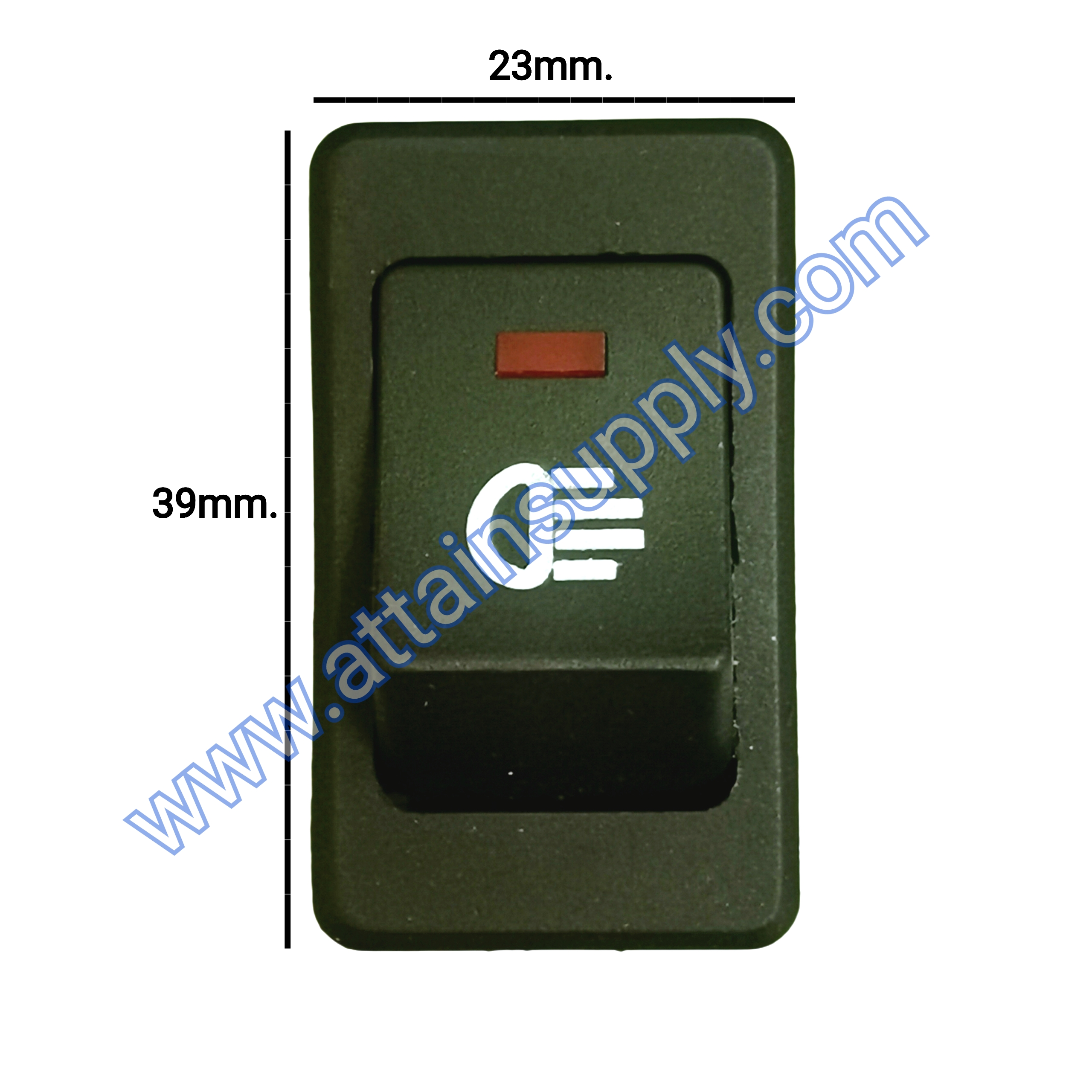 สวิทช์ไฟตัดหมอก12V./4ขา มีไฟ-สีแดง