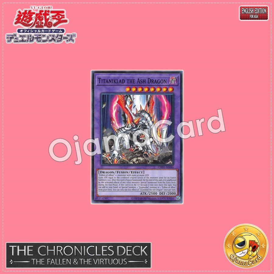 CH01-AE046 : Titaniklad the Ash Dragon / Bastard the Ash Dragon (Common)