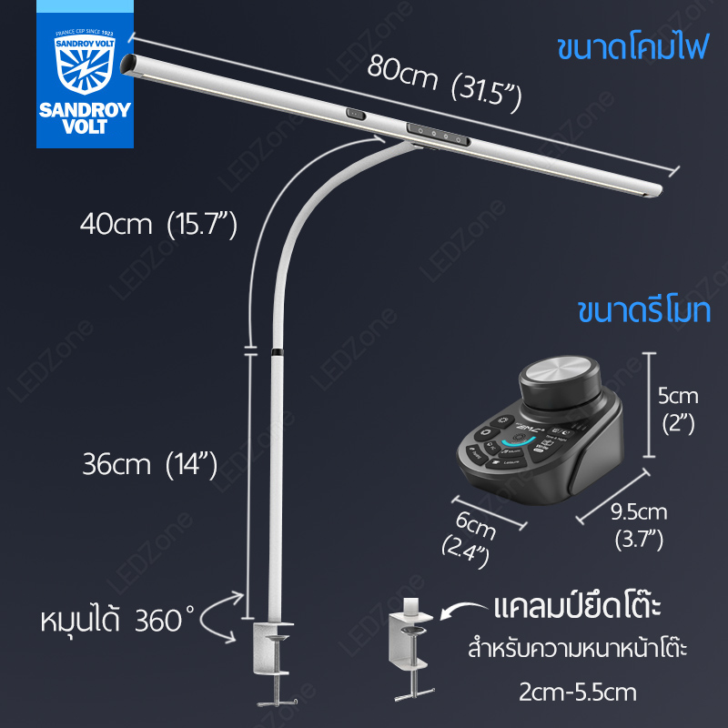 โคมไฟ Sandroy Volt รุ่น Gesture Light Pro + Magic Remote EMC2