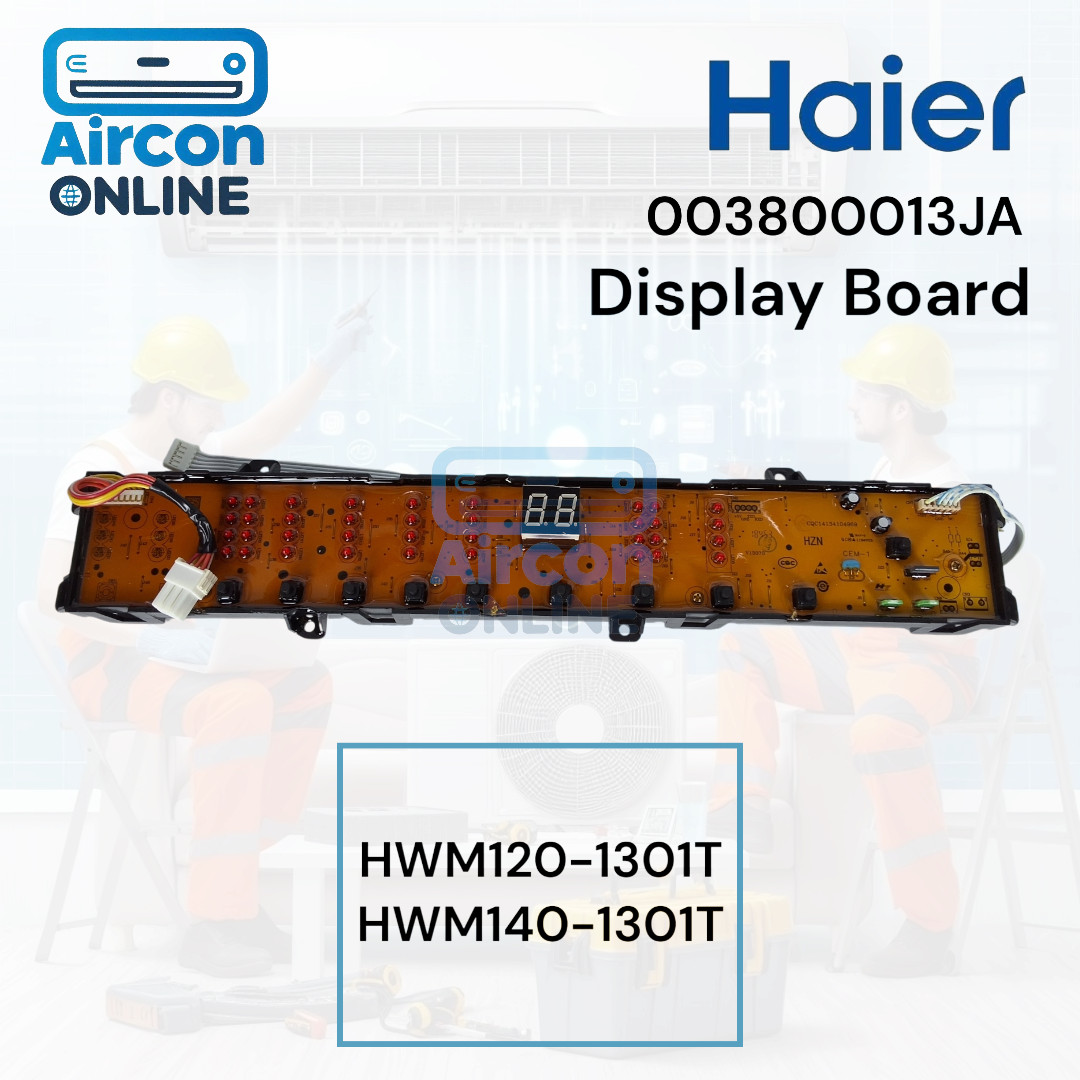 Display Board. เครื่องซักผ้า Haier รุ่น HWM120-130T และ HWM140-1301T รหัส 0031800013JA