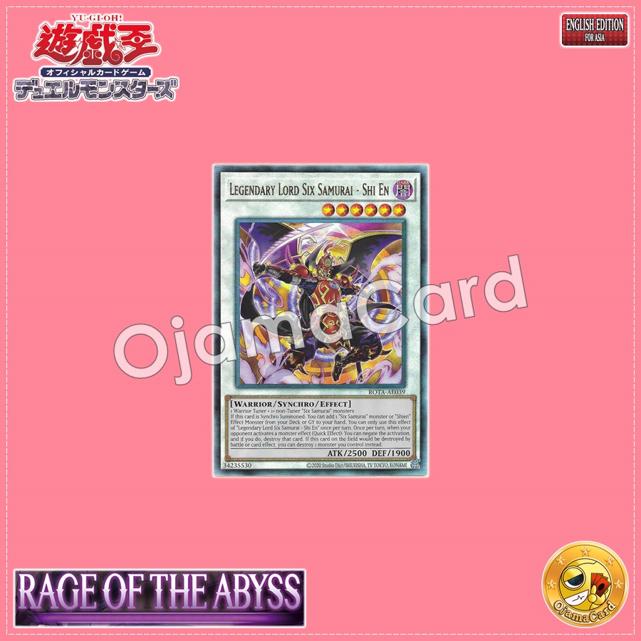 ROTA-AE039 : Legendary Lord Six Samurai - Shi En / True Demon Six Warmen - Shien (Ultra Rare)