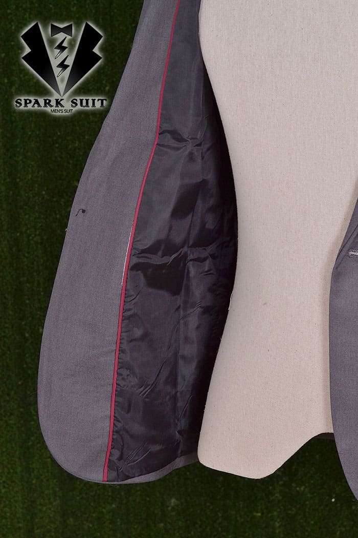 สูท,เสื้อสูท ผ้าคอตตอน เกรดA สีเทา พร้อมส่ง XL