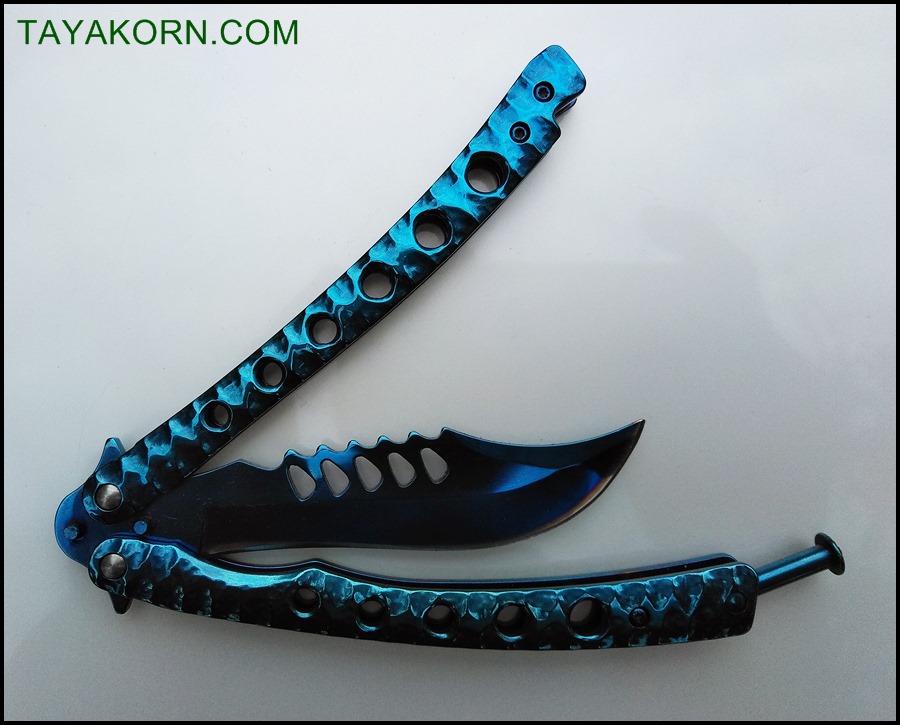 มีดควง ซีเอสโก บาลิซอง ZS GO BLUE Balisong Knife TKBS-ZS6