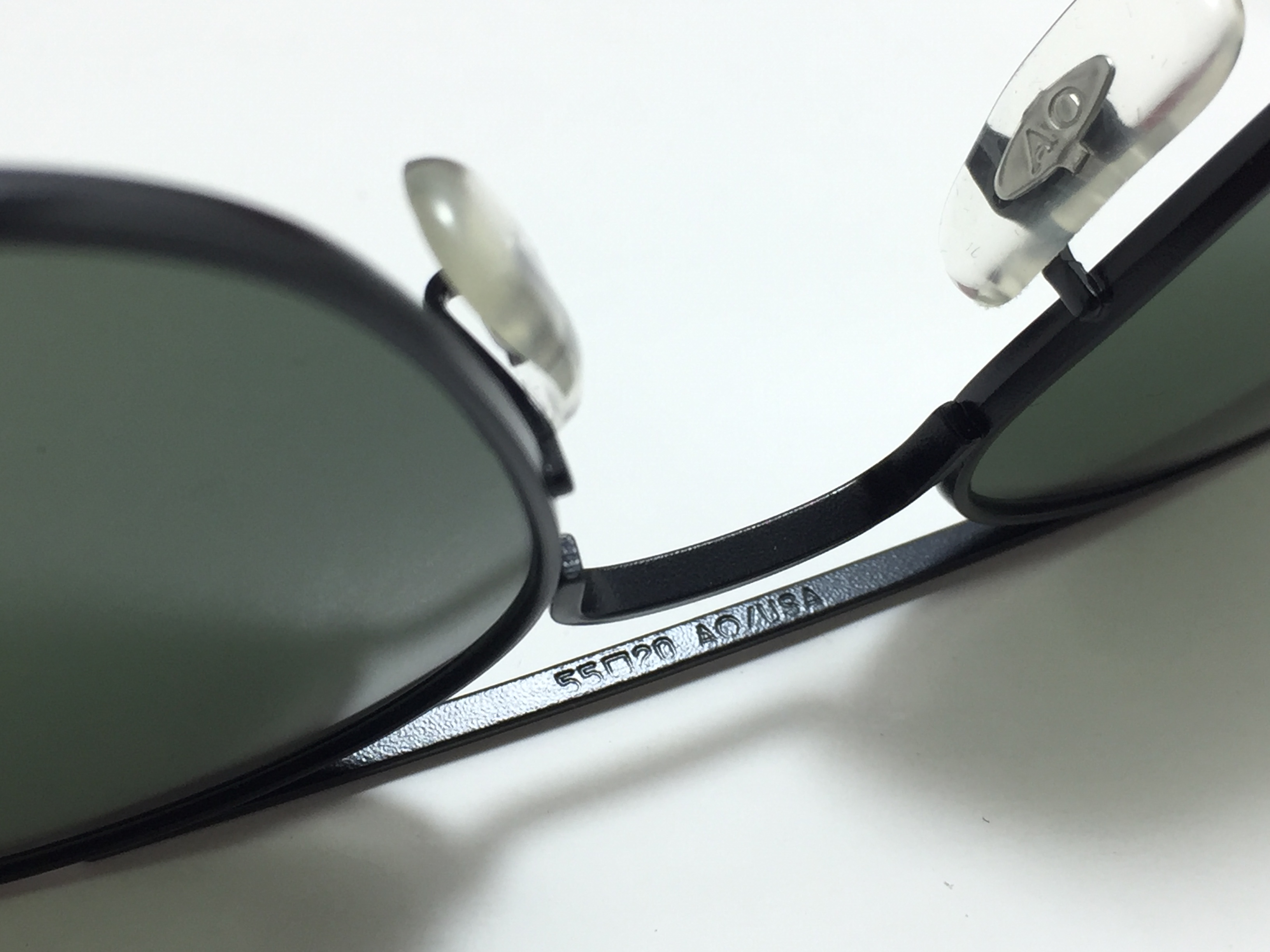 แว่นกันแดด Ao Original Pilot 55 -20 140 (usa) ดำ