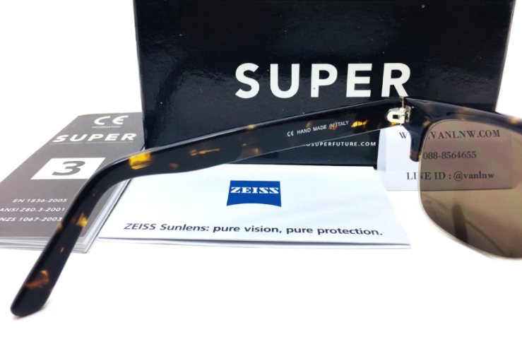 แว่นกันแดด SUPER Andrea Havana 54-18-135 <กระ>