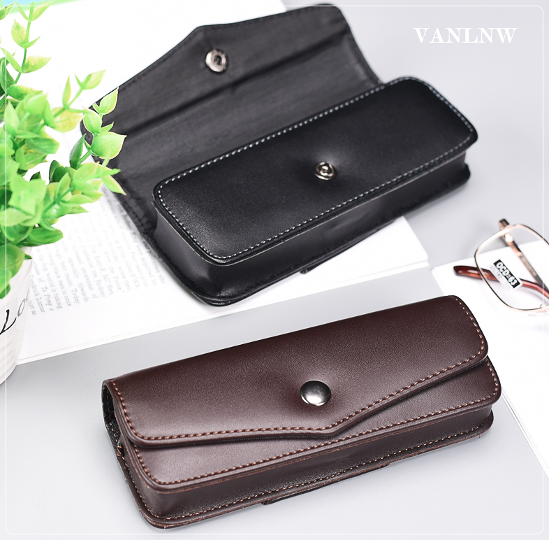 กล่องแว่นตาคาดเอว Vintage Glasses กล่องแว่นตาพกพา ซองใส่แว่นตาคาดเข็มขัด ซองหนังใส่แว่นตา