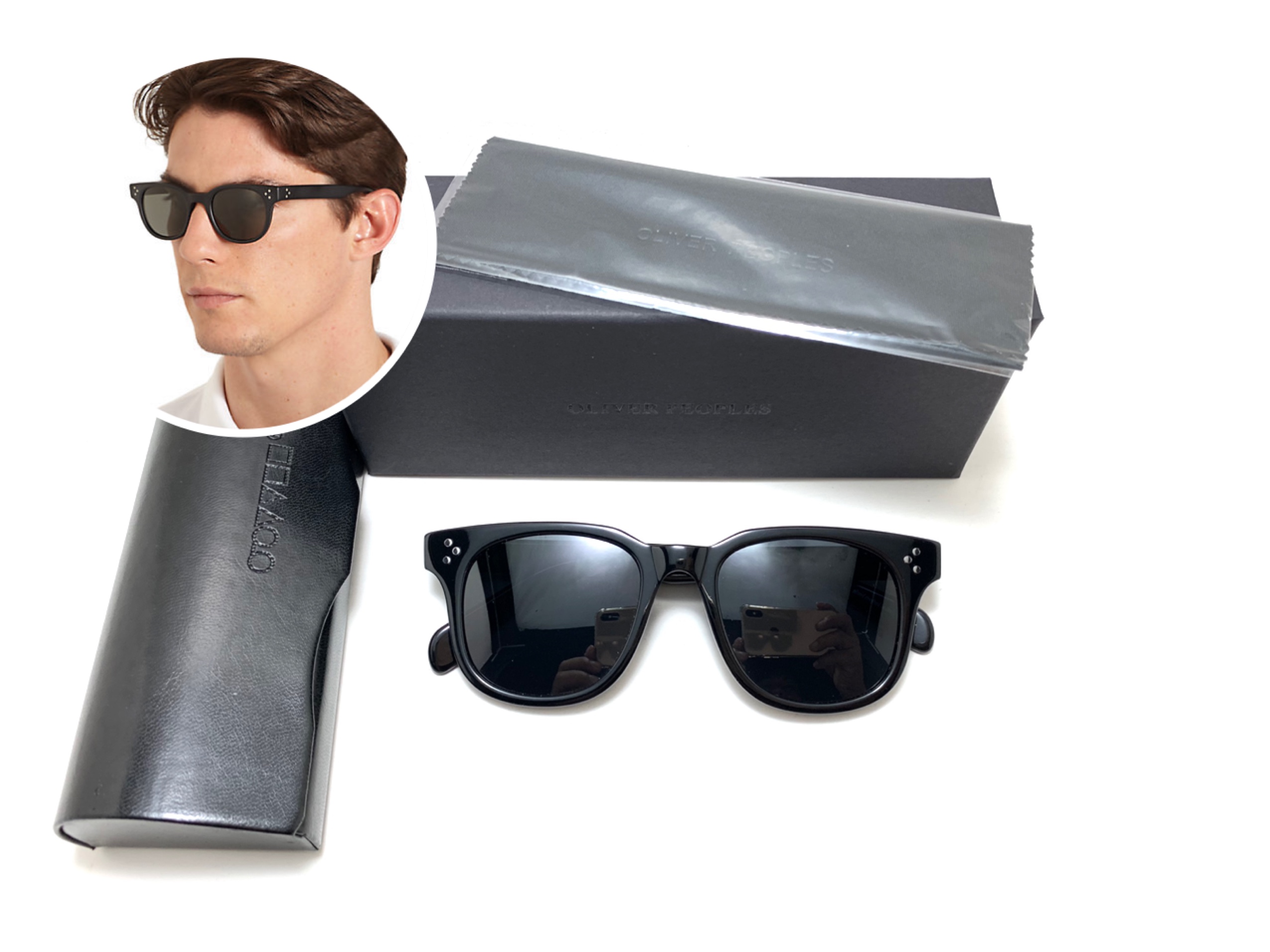 แว่นกันแดด Oliver Peoples Afton OV5236-A 1031 ขนาด 49-22 145 mm. สีดำ <โพลาไรซ์>