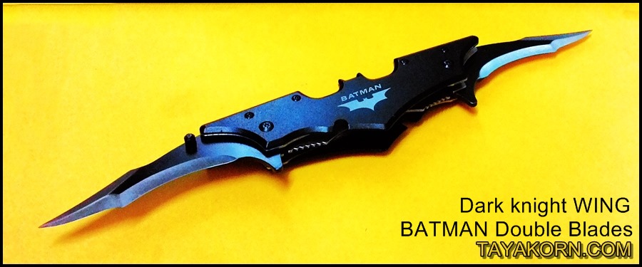 มีดพับ ดาร์คไนท์วิง แบทแมนดับเบิ้ลเบลด Dark Knight Wing Batman Double Blade TKFK-B1