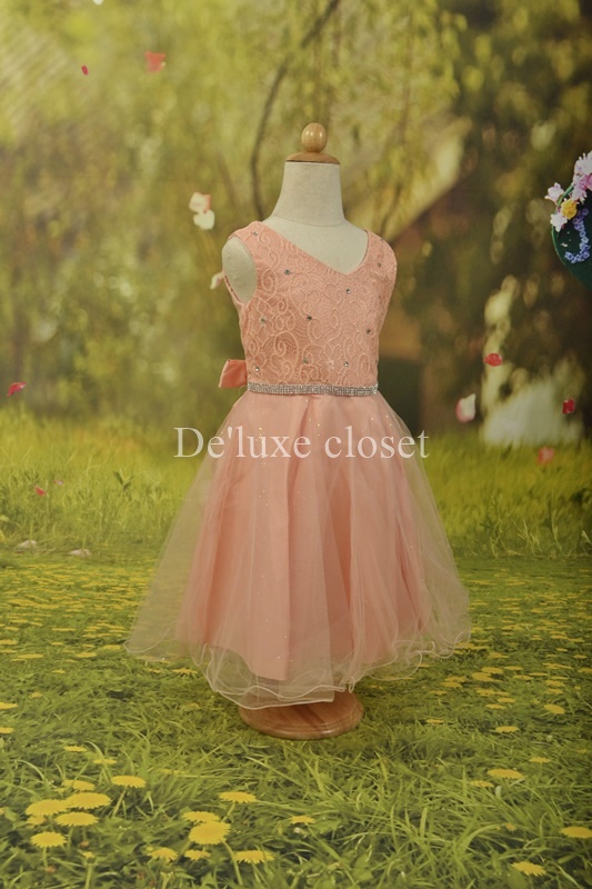 พร้อมส่ง Size 6ขวบ ชุดราตรีเด็ก,ชุดออกงานเด็ก