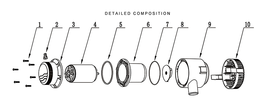 ปั๊มน้ำดีซี ปั๊มน้ำโซล่าเซล์แบบแช่ 12 โวลต์ 12V รุ่น 4700-GPH ( ท่อ 2" ) 280 ลิตร/นาที ยี่ห้อ SEAFLO SKU-011