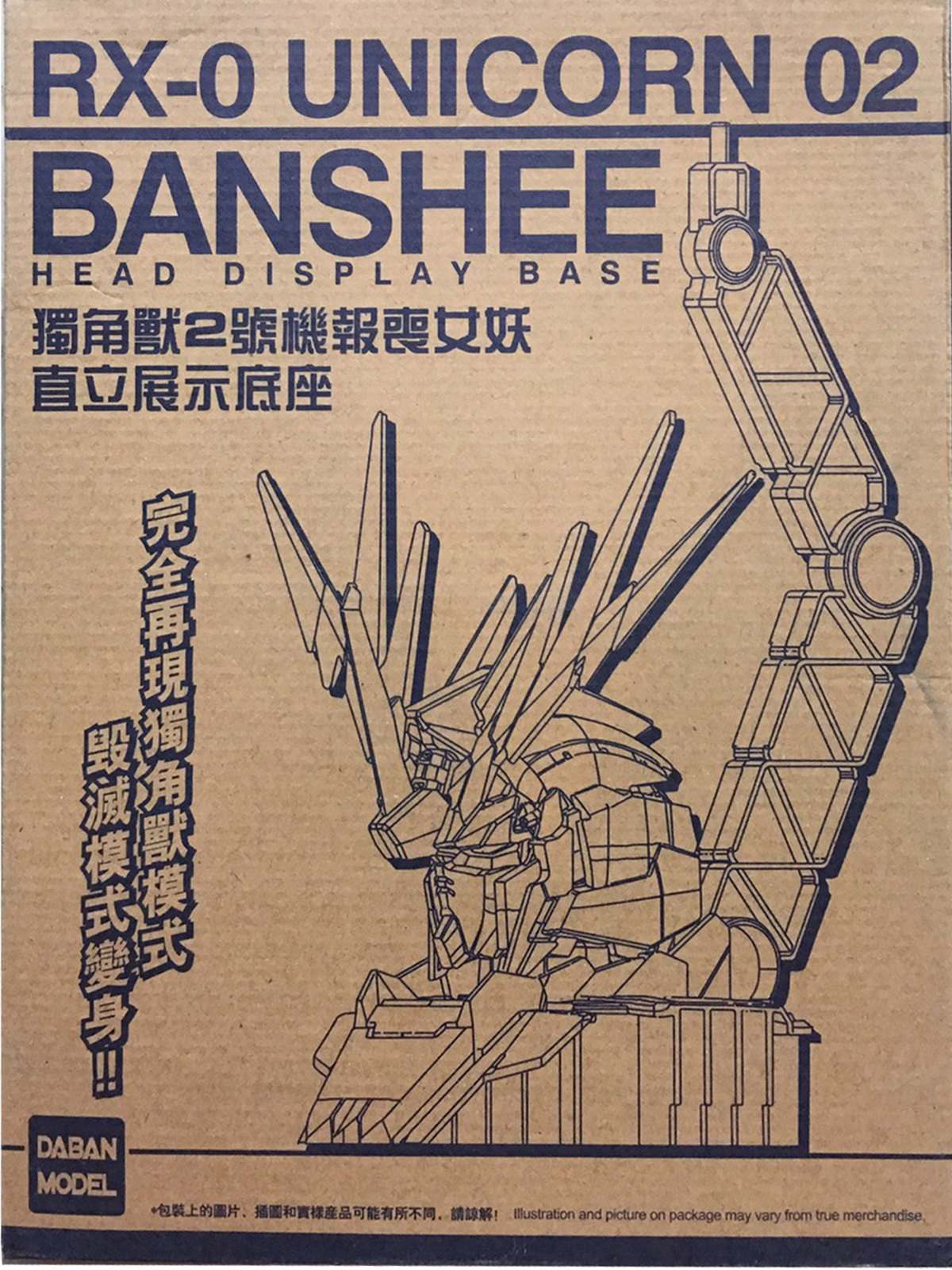 RX-0 Unicorn 02 Banshee Head Display Base