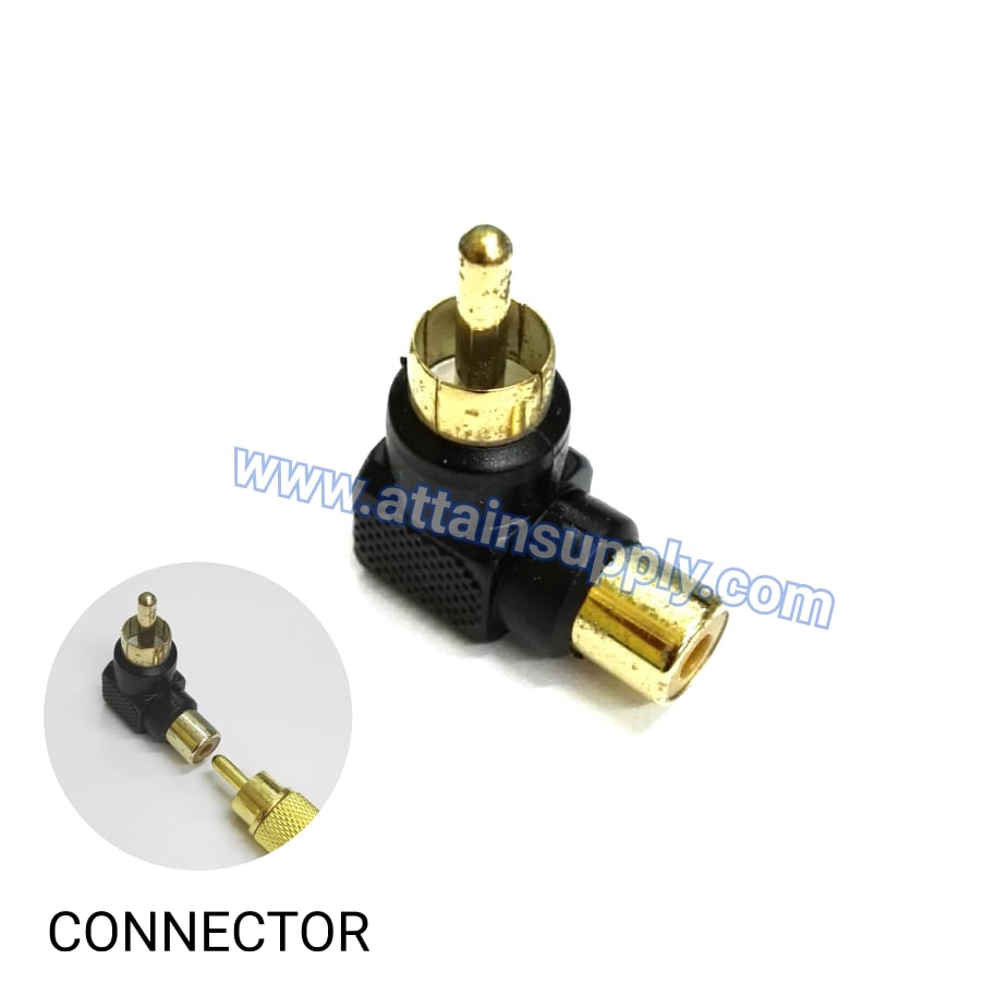 P.RCA-J.RCA CONNECTOR/BLACK