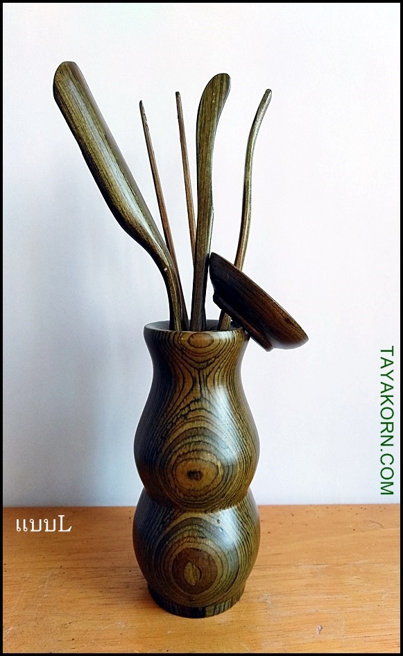 อุปกรณ์ชงชาจีนไม้แท้ (สีเขียว) อุปกรณ์ 5 ชิ้น Green Chinese TeaTools TKTT-882