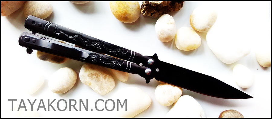 มีดบาลีซอง Black Dragon Balisong TKBS14NV