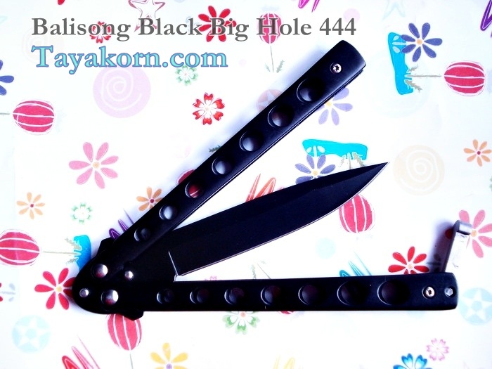 มีดควง Balisong Black Bighole 444 TK2013/00503