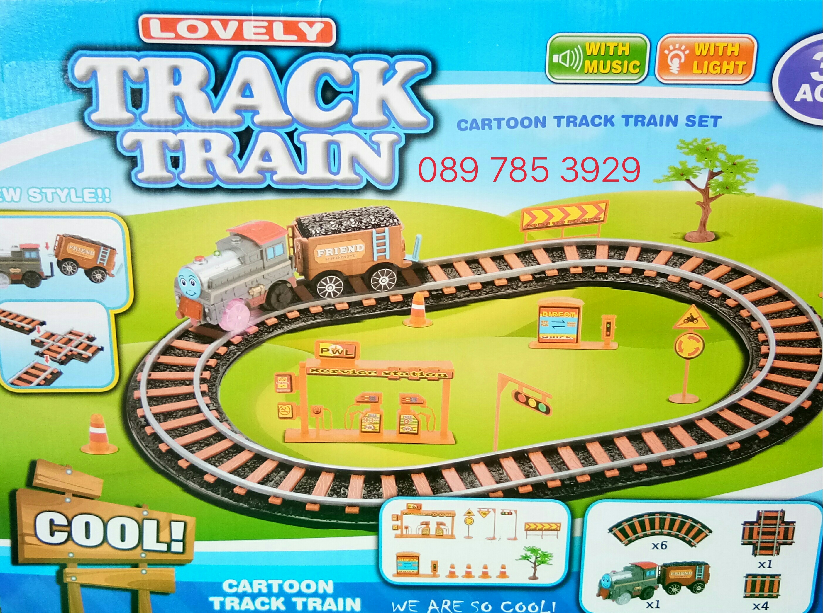 รถไฟต่อรางของเล่นเด็ก+รางรถไฟของเล่น