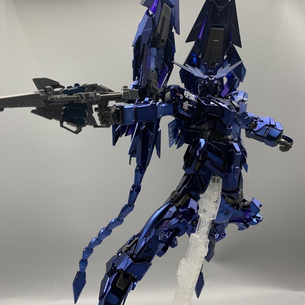 MG 1/100 RX-0 Unicorn Gundam 03 Phenex Narrative Black Ver. + MG Phenex Shield Tails Parts (6642A) [Daban]