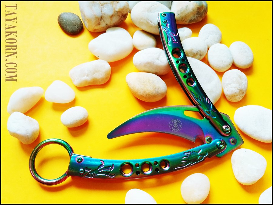 มีดซ้อมควงบาลัมบิตอินทรีย์สายรุ้ง Rainbow Eagle Balambit Trainer Knife TKBR-RE9TR