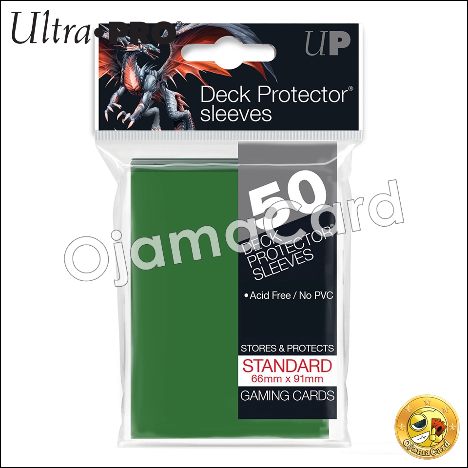 Ultra•Pro PRO-Gloss Standard Deck Protector Sleeves (50ct) — Green